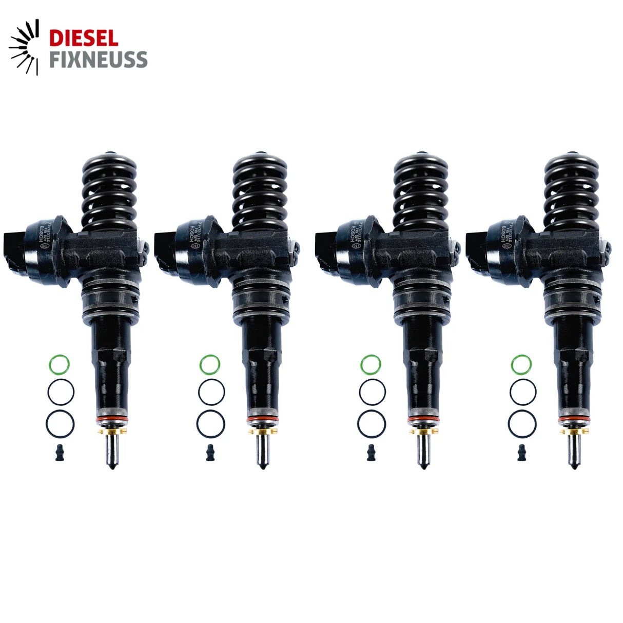 4x Bosch Injektor Pumpedüse Einspritzdüse 0414720310 VW T5 2.5TDI Überholt