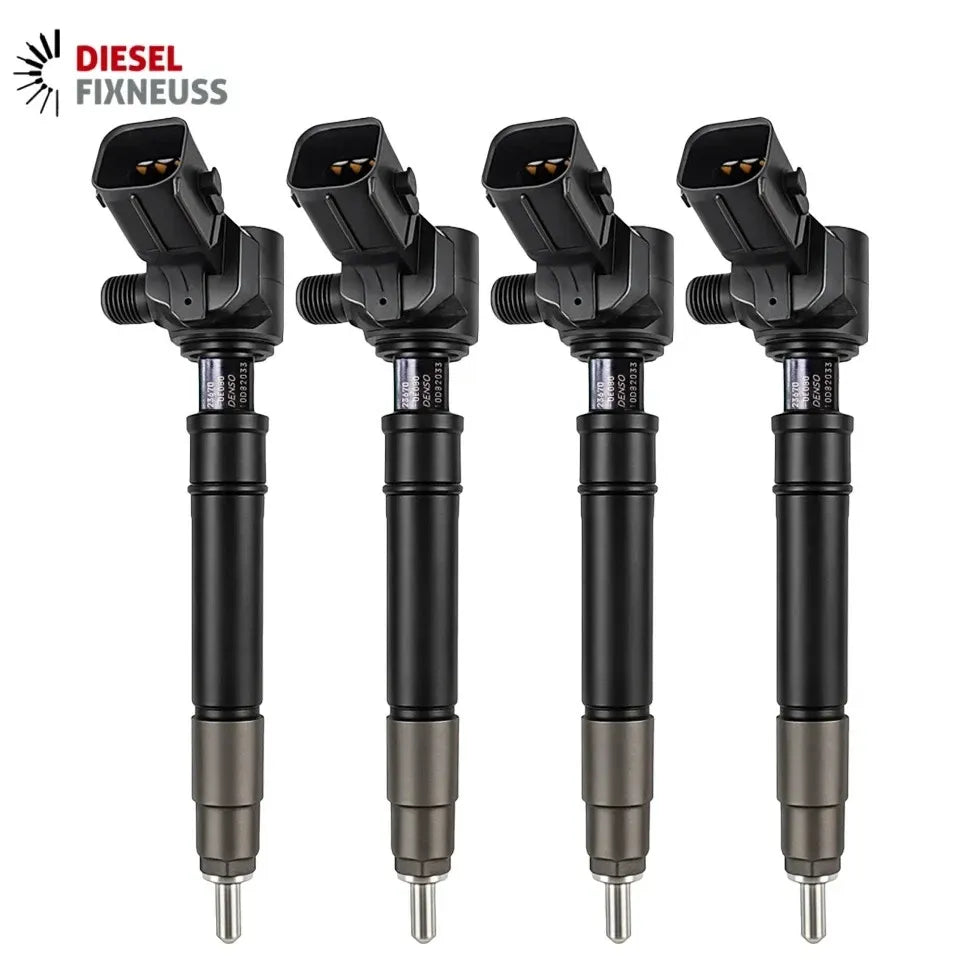 4x 23670-0E080 Inyector de combustible original Toyota 2GD-FTV Diesel Hilux