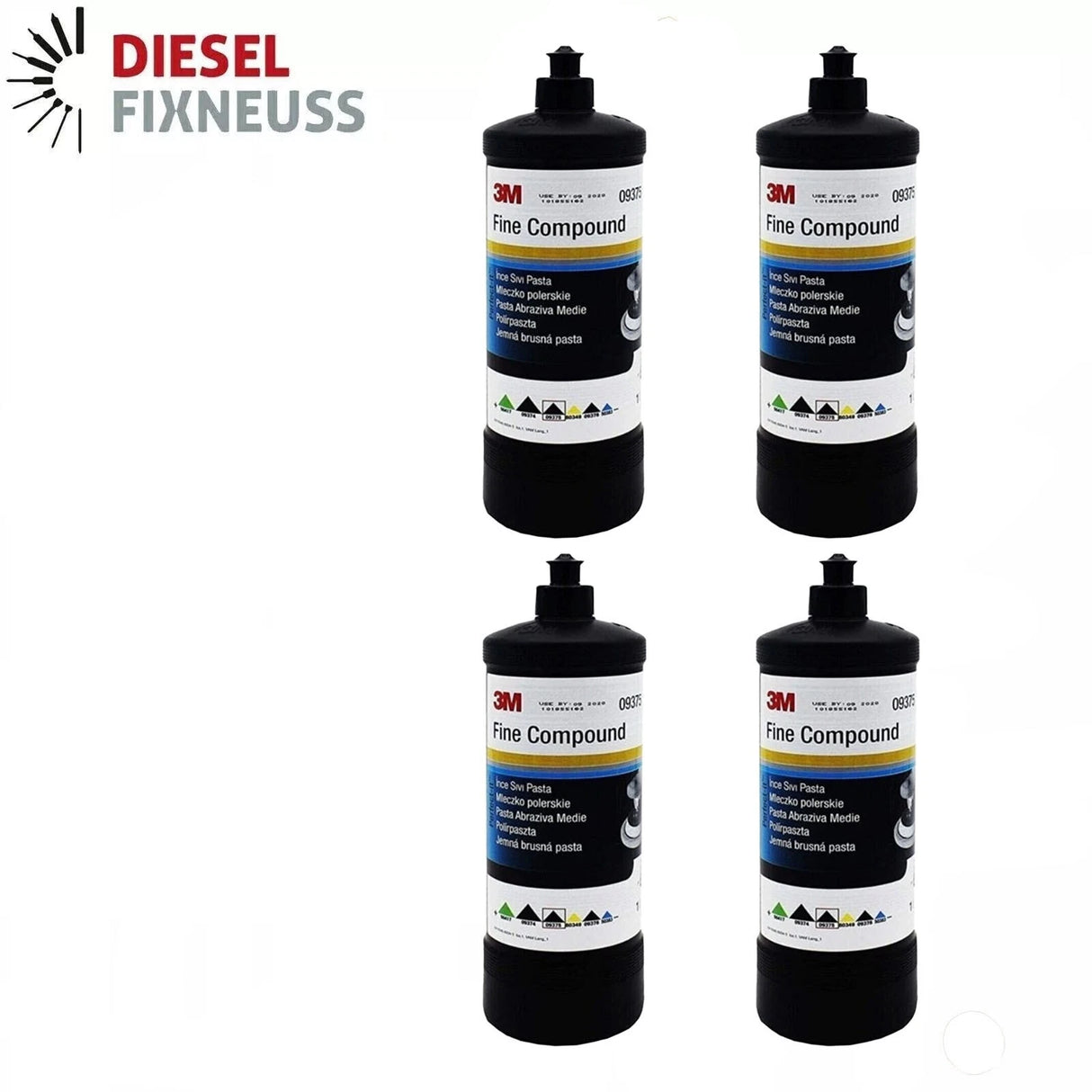 3M 09375 is a fine abrasive paste designed to remove fine scratches, oxidation, and wash damage from repair or original automotive paint, providing a high-gloss finish when used with suitable polishing tools, but it is hazardous and requires careful handling.