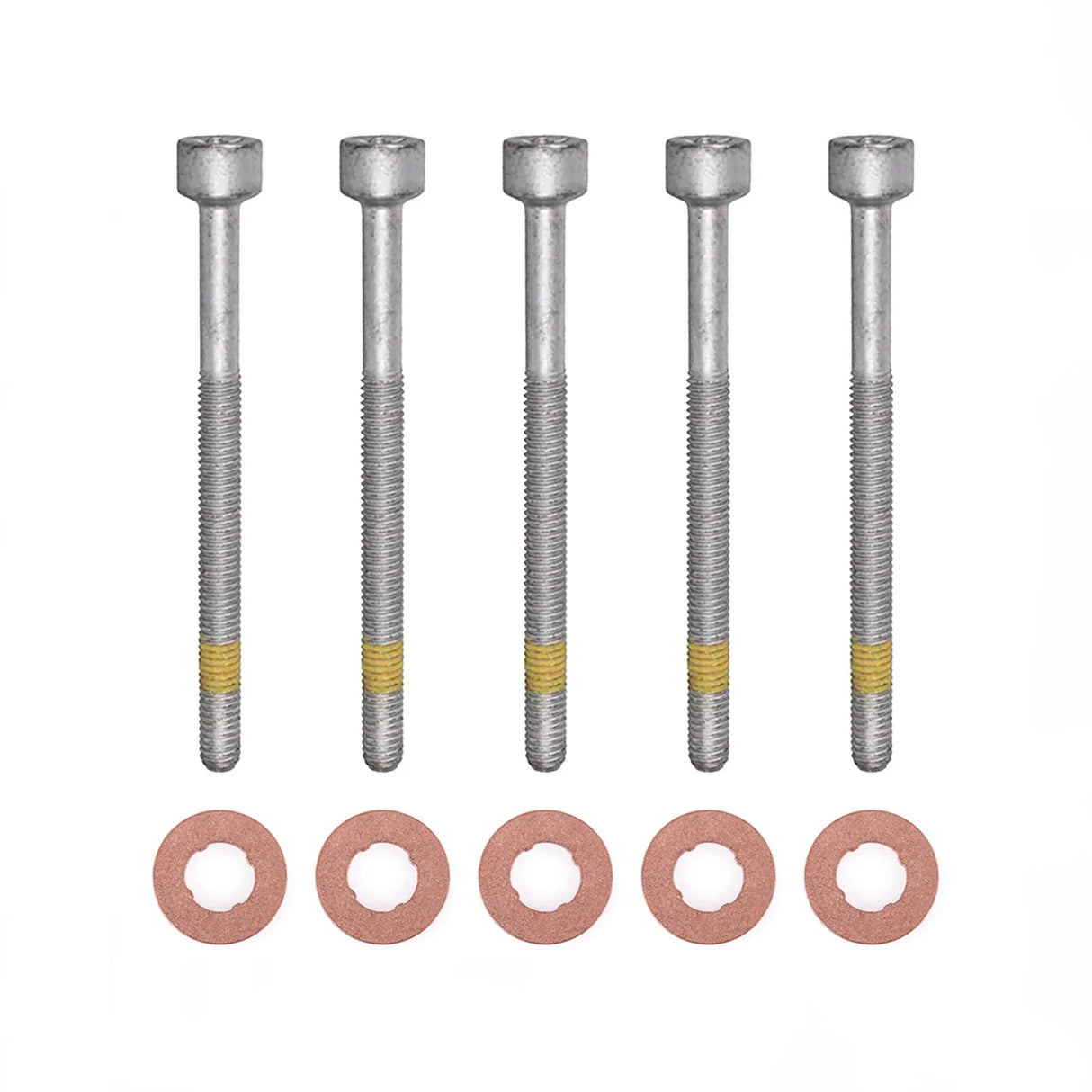 5x Zylinderschraube und 15×7.15×2.0 mm Dichtringe Einspritzdüse für Mercedes