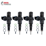 4x Ugello pompa Audi Seat Skoda VW 1.9 2.0 TDI 103 kW 038130073BJ 0414720279