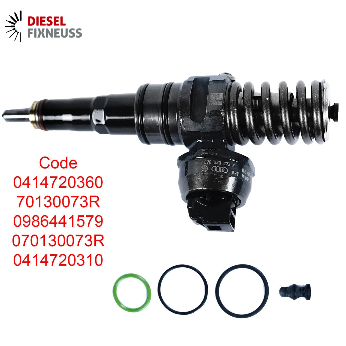 5x VW T5 TOUAREG 2.5 TDi BNZ PUMPEDÜSE ELEMENT 070130073R 070130073RX 0414720310