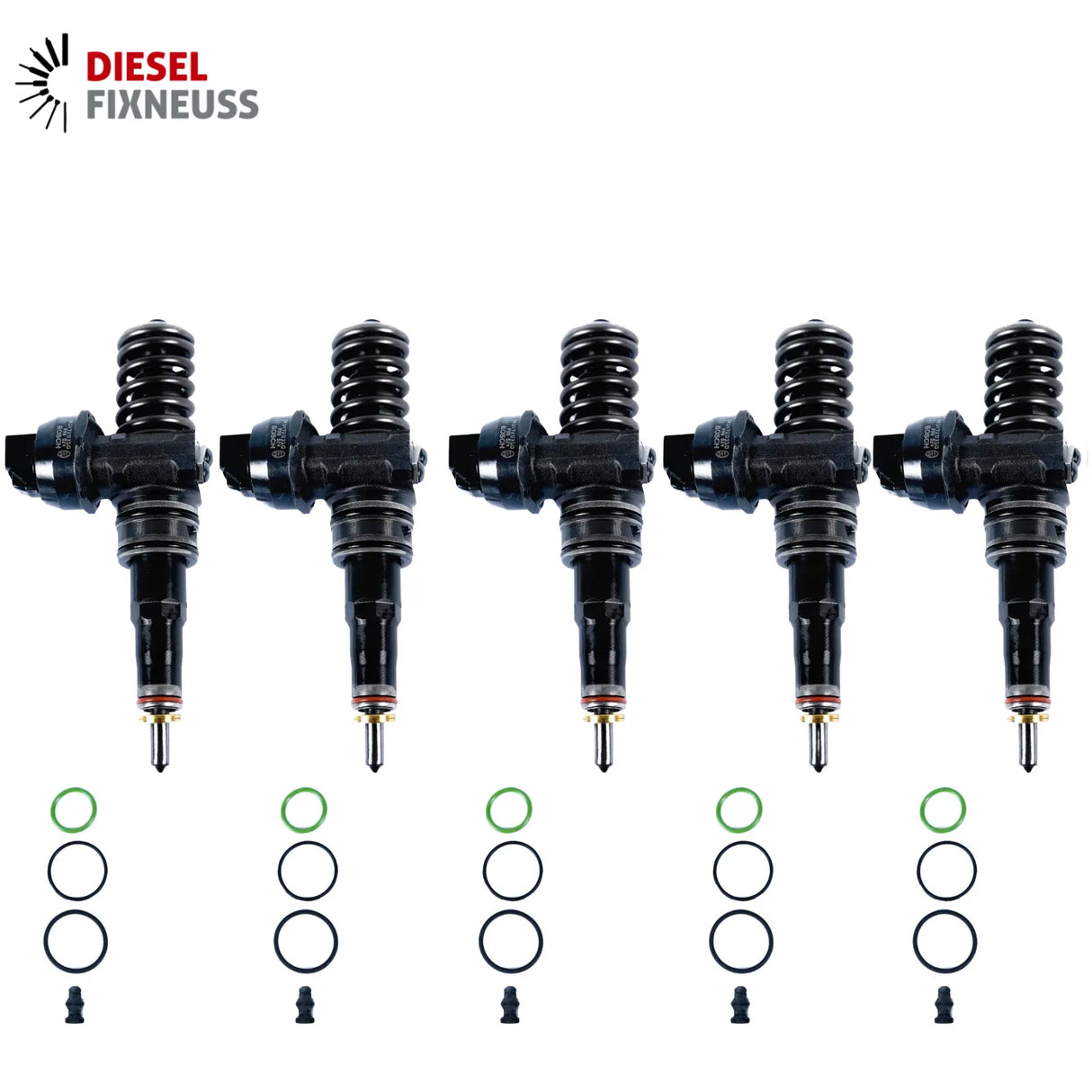 5x VW T5 TOUAREG 2.5 TDi BNZ PUMPEDÜSE ELEMENT 070130073R 070130073RX 0414720310