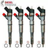 4x Einspritzdüse INJEKTOR LAND ROVER FREELANDER 2.0 TD4 0445110049 0445110130