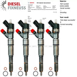 4x Einspritzdüse INJEKTOR LAND ROVER FREELANDER 2.0 TD4 0445110049 0445110130