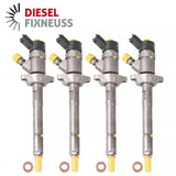 4x Einspritzdüse PEUGEOT CITROEN 1.6 HDI FORD 1.6 TDCI BOSCH 0445110188