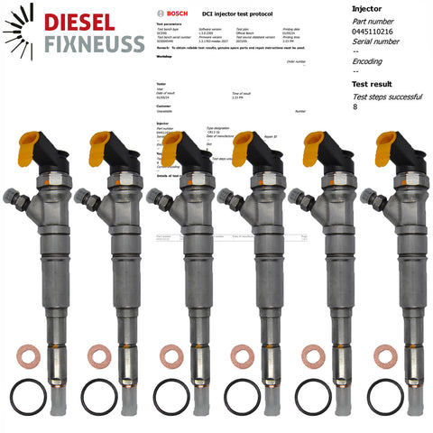 6x Einspritzdüse Injektor BOSCH BMW 0445110216 13537793836 13537794334