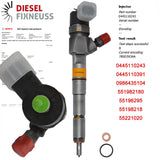 EINSPRITZDÜSE 0445110243 1,9 CDTI ASTRA VECTRA SIGNUM ZAFIRA 55198218