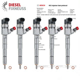 5x 0445110298 Einspritzdüse Injektor Volvo 2.4 D S80 XC60 XC70 0986435195