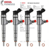 4x PEUGEOT 206 207 Citroen FORD 1.4 HDi TDCi Injektor 0445110339 9687068980