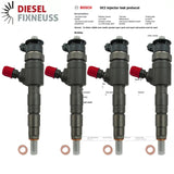 4x Einspritzdüse Injektor Bosch 0445110340 Peugeot 207 Citroen Ford 1.6 HDi/TDCi