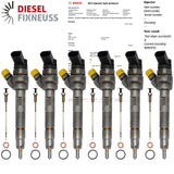 6x EINSPRITZDÜSE BOSCH BMW 4 F32 F82 F36 420 430d xDrive 0445110382