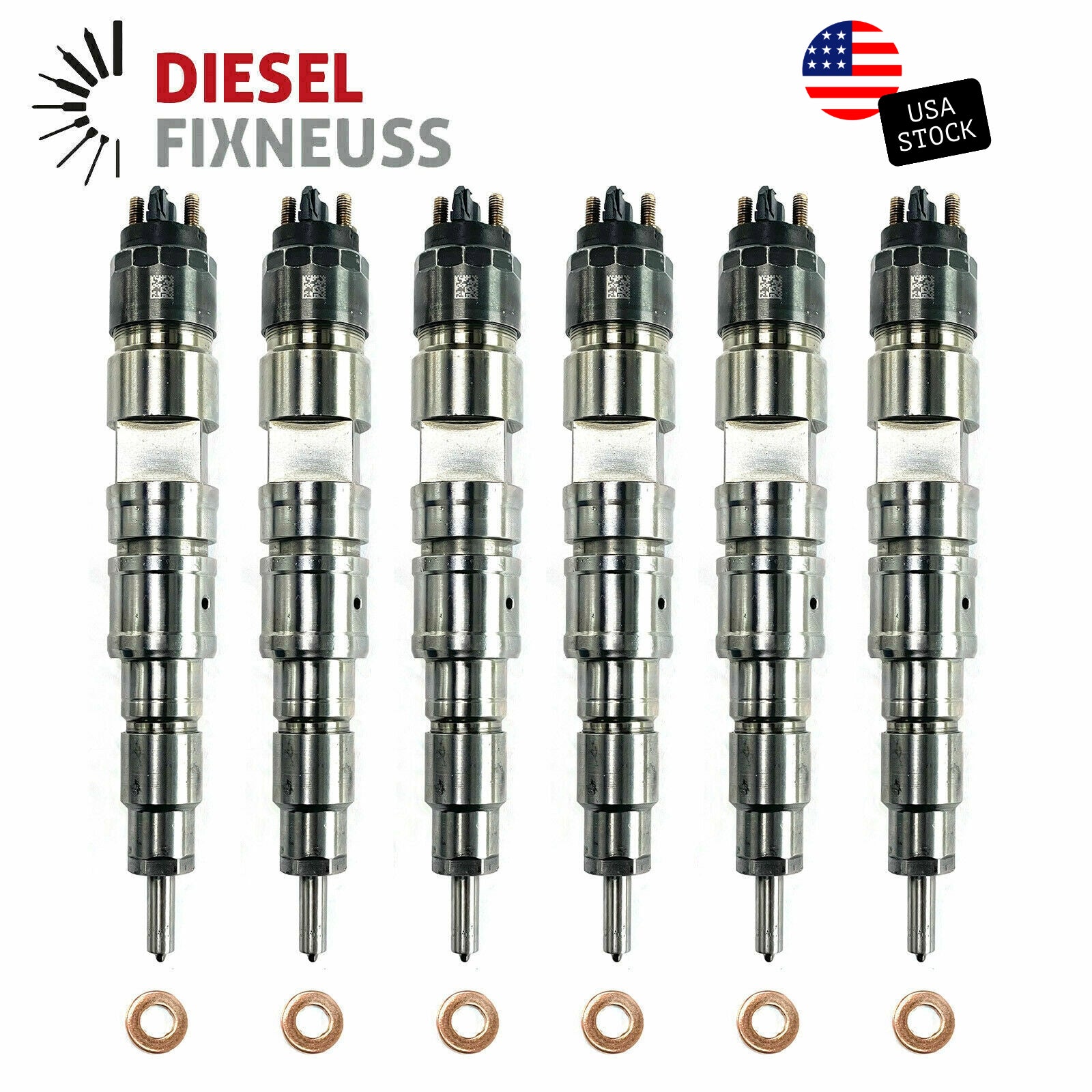 6x 0445120064 21006085 Fuel Injector For VOLVO Bus B 5 6 7 8 FL FE RENAULT DXI