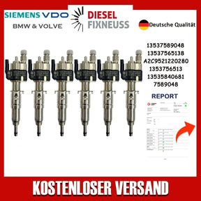 6x VDO 13537589048 Einspritzventil 13537565138-06 N43 N53 BMW Benzin