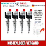 4x Einspritzdüse Einspritzventil VDO 13537585261-05 13537589048 N43 N53 BMW Benzin