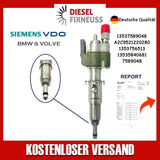 Fuel Injector BMW 1/3/5 Series | Part No: 13537589048-01/13537565138 Benzin | Compatible with N45/N43/N53 Engines | Includes Copper Ring, O-Ring, Test Report