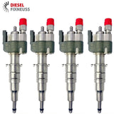 4x Fuel Injector BMW 1/3/5 Series | Part No: 13537589048-08/13537565138 Benzin | Compatible with N45/N43/N53 Engines | Includes Copper Ring, O-Ring, Test Report | 1-Year Unlimited Mileage Warranty