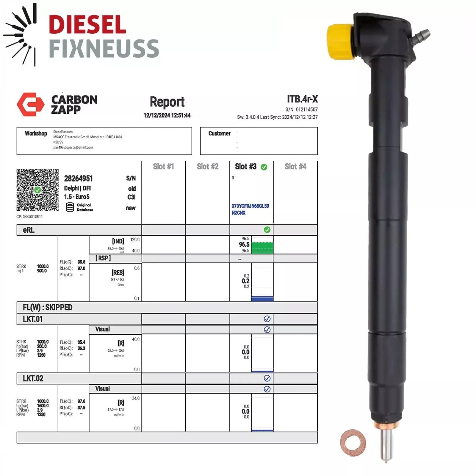 Delphi 28264951 25183186 Injektor für Opel, Chevrolet Captiva 2.2 D