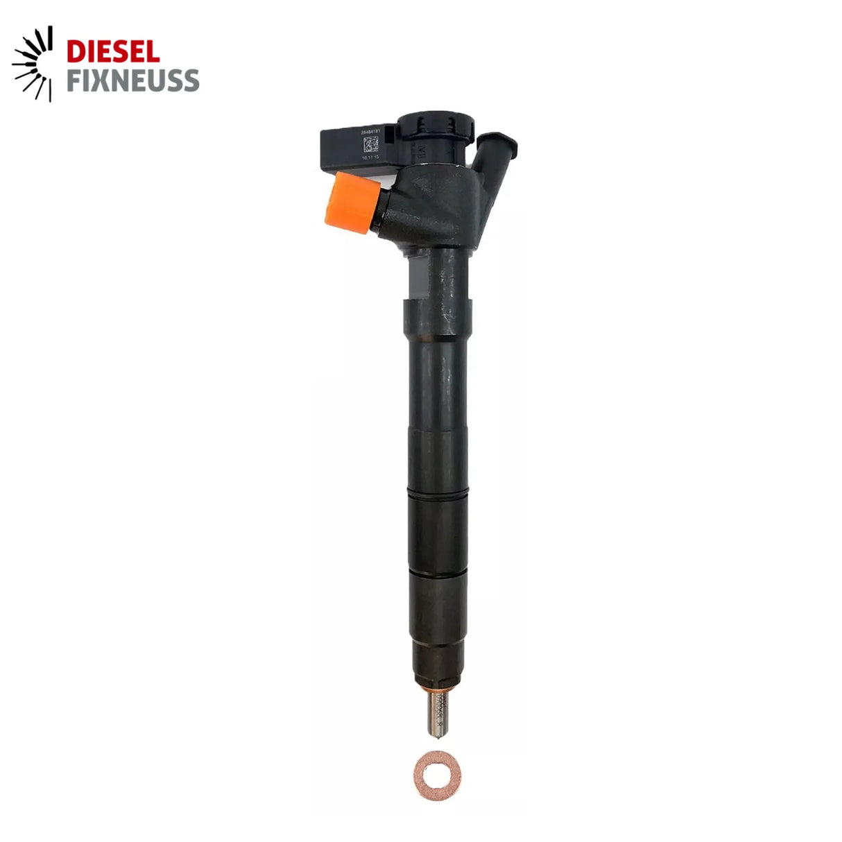 Refurbished Delphi injector 28424049 for 1.4 TDI (CUS/CUSA/CUSB), includes copper seal ring, O-ring, and test report – compatible with Audi, VW, Seat, and Skoda