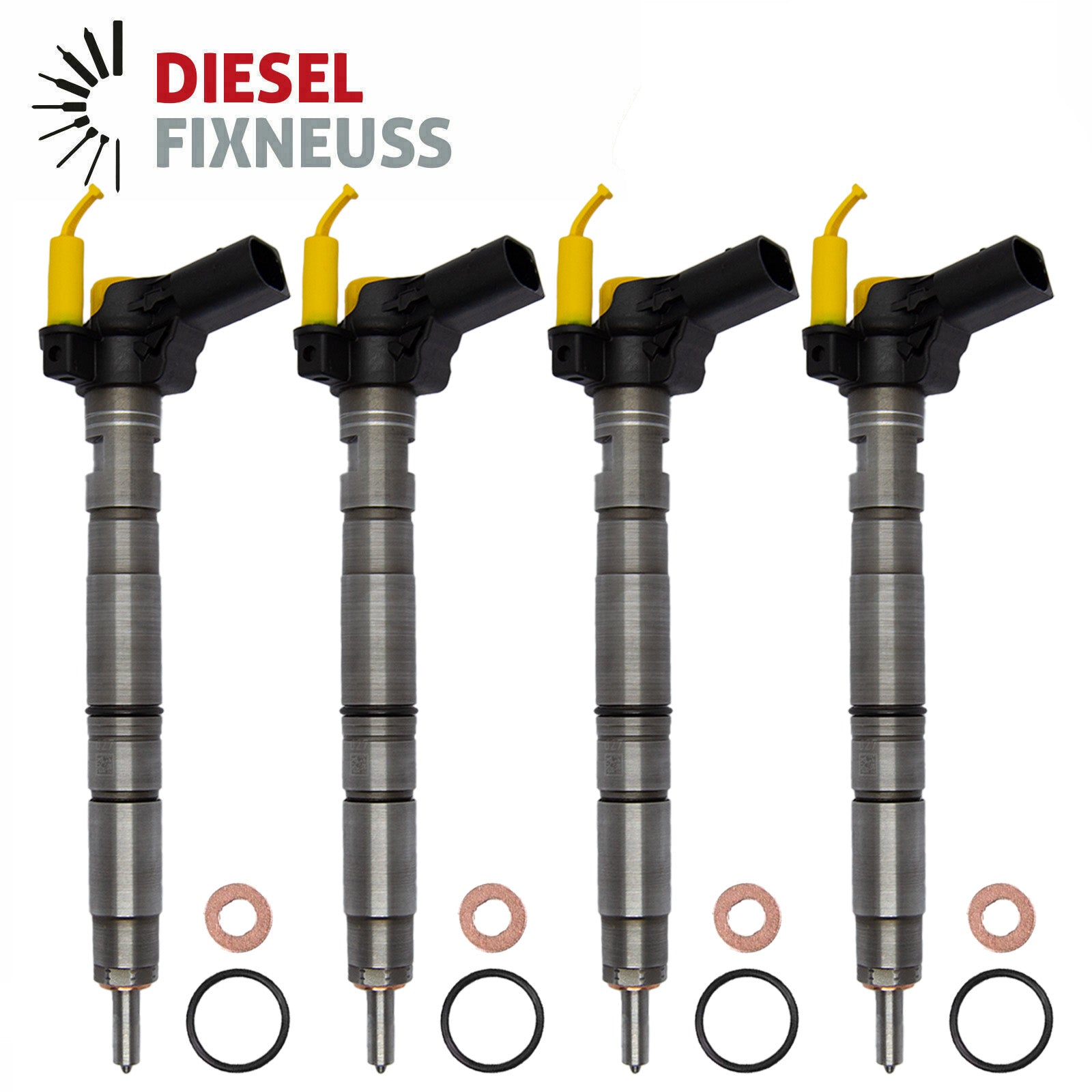 4x Einspritzdüsen VW Piezo 2,0 TDi 0445116030 0986435360 03L130277