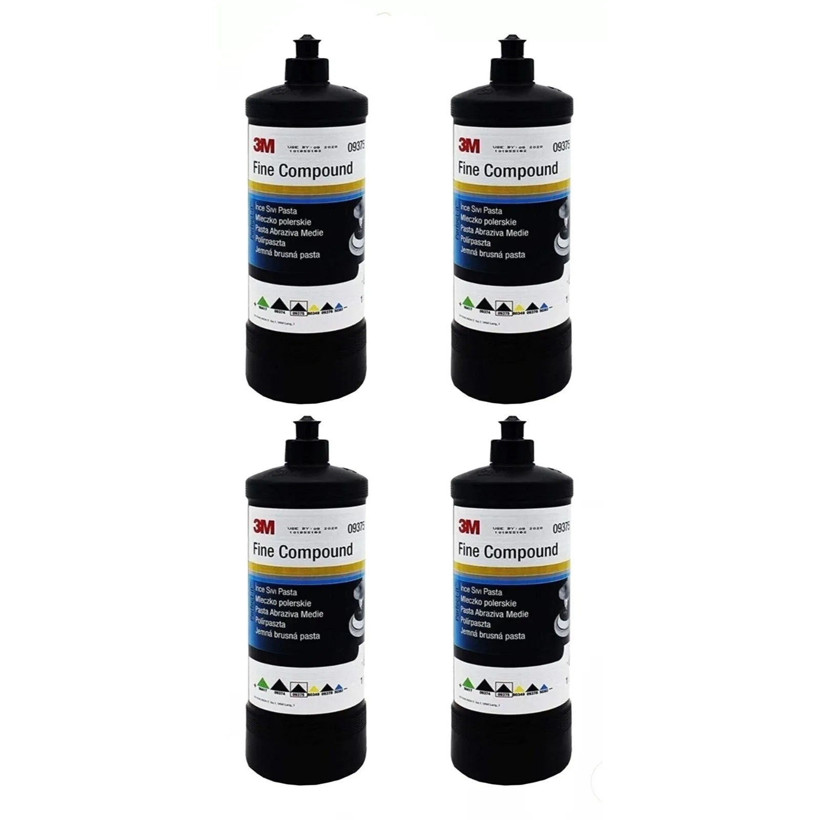 3M 09375 is a fine abrasive paste designed to remove fine scratches, oxidation, and wash damage from repair or original automotive paint, providing a high-gloss finish when used with suitable polishing tools, but it is hazardous and requires careful handling.
