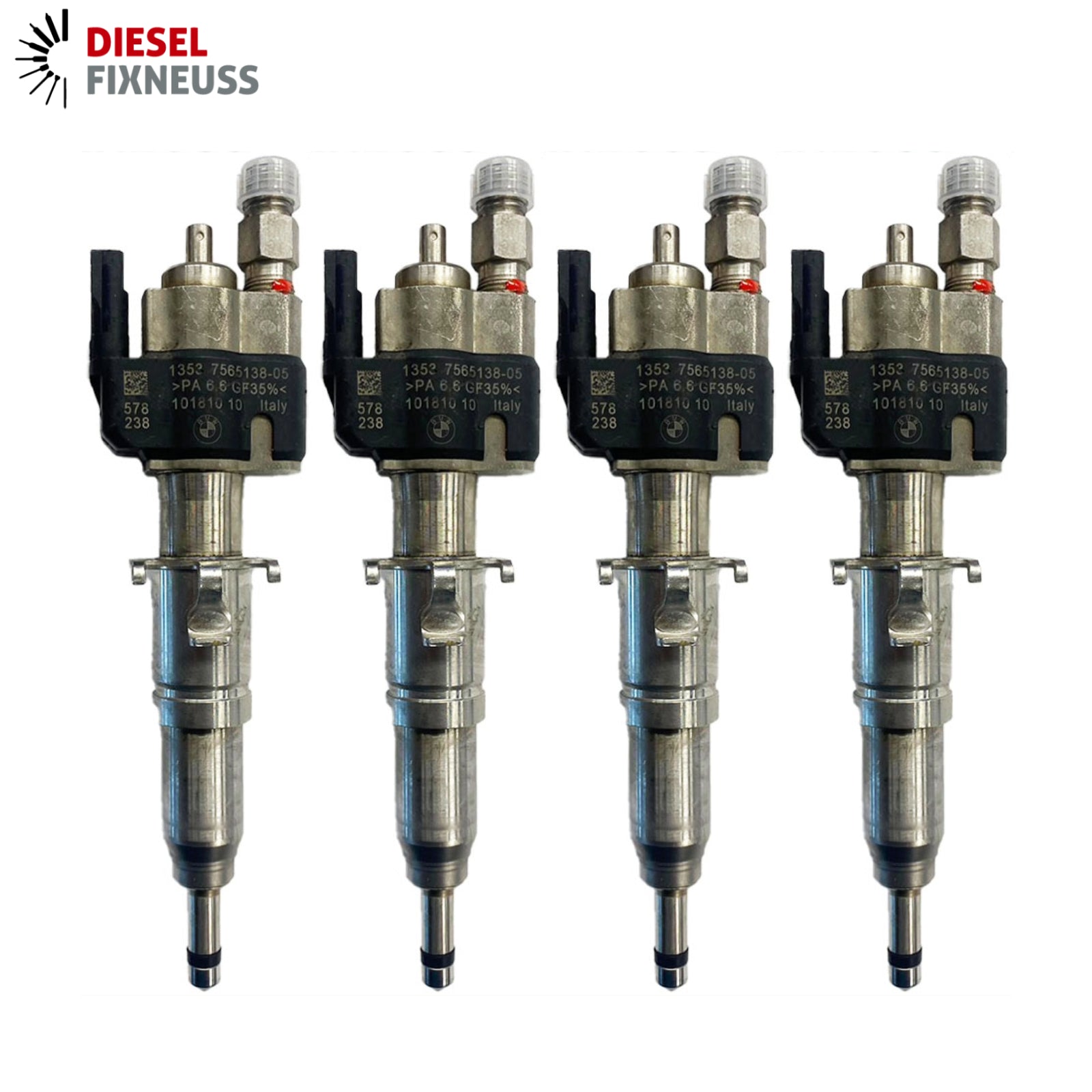 4x BMW Einspritzdüse E81-88 E90-93 E60 E61 F10 F11 - 13537589048 / 13537565137