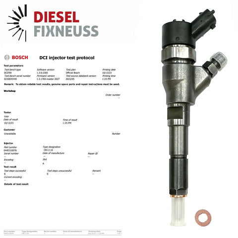 EINSPRITZDÜSE Bosch Citroen Fiat Peugeot 2.0 2.2 Hdi JTD 0445110076 96400887