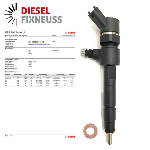 4x Injecteur Bosch Injecteur Opel Astra Signum Vectra Zafira 1.9 CDTI 0445110276