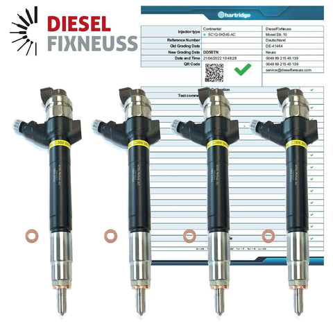 4 x Injektor Einspritzdüse DENSO Ford Fiat 2.2 2.4 TDCI 6C1Q-9K546-AC/BC/BB