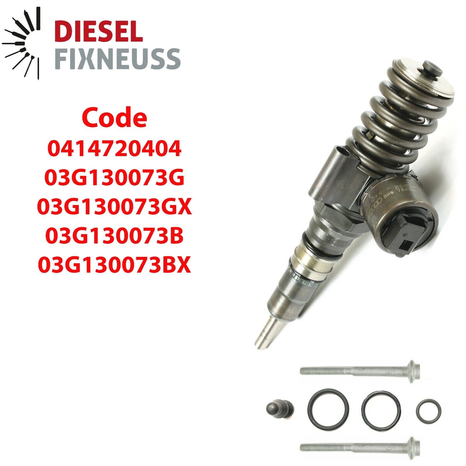 4xAudi A6 2.0 TDI Reconditioned Bosch Diesel Fuel Injector 0414720404 0414720402