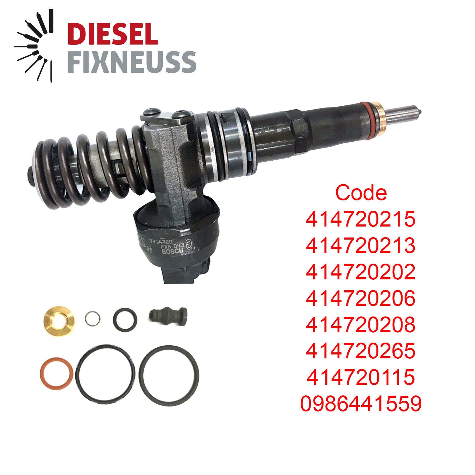 VW Audi Einspritzdüse Pumpedüse 038130073AG Bosch 0414720215 BNV, AXR, BJB