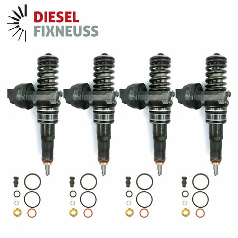 4x Pumpedüse Audi Seat Skoda VW 1.9 2.0 TDI 103 kW 038130073BJ 0414720279