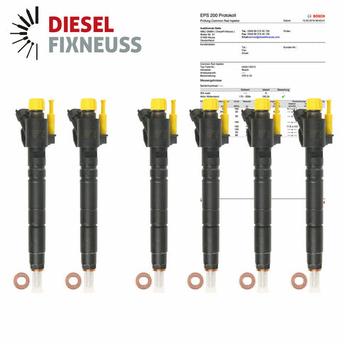 6x Einspritzdüse 0445116013 9X2Q-9K546DB Jaguar Land Range Rover 3.0 TDV6