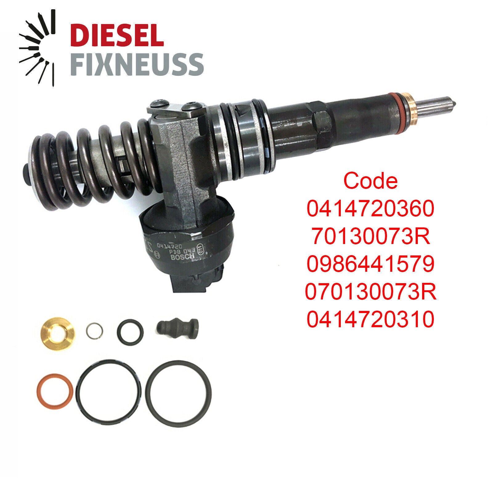 Bosch Injektor Pumpedüse Element Einspritzdüse 0414720310 VW T5 2.5TDI Überholt