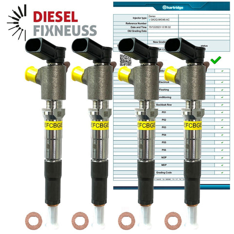 4x Ford Transit 2.0 TDCI Continental Injector GK2Q-9K546-AB, GK2Q-9K546-AC