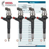 4x 8-97376270-1 Denso Einspritzdüse Injektor Opel Corsa Astra 1.7 CDTI 8-97376270-3