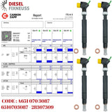 4x Injektor MERCEDES SPRINTER W906 313 CDI 2.1 OM651 A6510703087 28307309