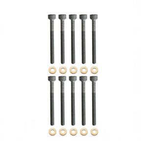 10x SCHRAUBE EINSPRITZDÜSENHALTER +15×7.15×1.5 mm DICHTRING FÜR MERCEDES