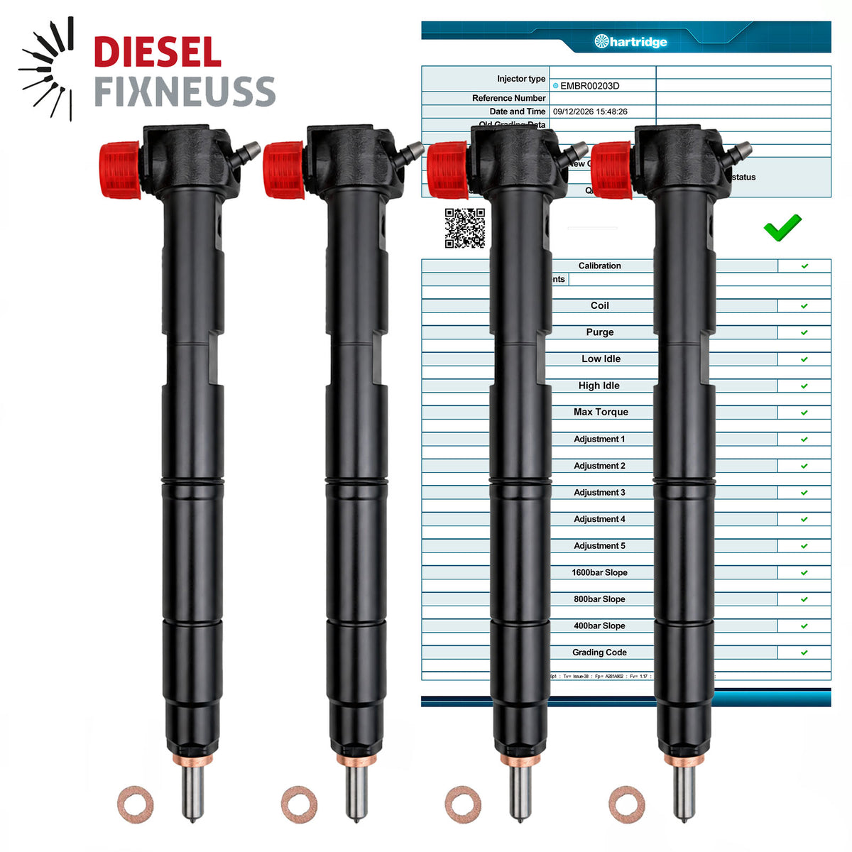 4x EMBR00203D Einspritzdüse Hyundai 1.4 CRDi i30 226648 Einspritzdüse 338002A780