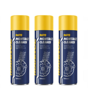 MANNOL 9670 Assembly Cleaner Brake Cleaner Parts Cleaner Degreaser 3x500 ml